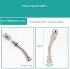 Irrigation Nozzles Adjustable Copper Atomizing Nozzles Drip Irrigation Sprayers Garden Cooling Irrigation Equipment Extended Elbow Nozzle 5pc - Image 3