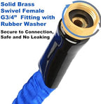 YOTOO Garden Hose 75 FT, Lightweight, Durable, Flexible, Non-Expanding, Kink-Free Water Hose with Solid Brass Fittings for Outdoor, Watering flants and flowers, Car Wash - Image 4