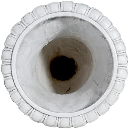 Urn Planter for Outdoor Garden, 26 Inch, Antique White - Image 6