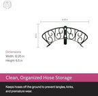 Yard Butler Heavy Duty Wall-Mounted Hose Hanger - Spiral Design, Green - Image 6