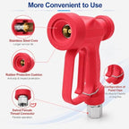 MINGOU Red Rear Entry Soft Wash Gun,350PSI 16GPM 1/2" BSP SS Swivel - Image 4