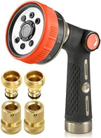 RainPoint Heavy-Duty Spray Nozzle Kit | Quick-Connect Brass & Zinc Garden Combo by RainPoint