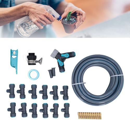 Drip Sprinkler, Adjustable Irrigation System with Atomization Nozzle, Drip and Mist Mode Watering for Garden, Ideal for Flower Bed, Potted Plants, Greenhouse, Lawn, Patio - Image 4