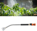 FTVOGUE Garden Hose Watering Wand Press Switch Control Ergonomic Design Stainless Steel Aluminum Construction with Adjustable Spray Patterns for Plants Cars AC Yards (60CM) - Image 3