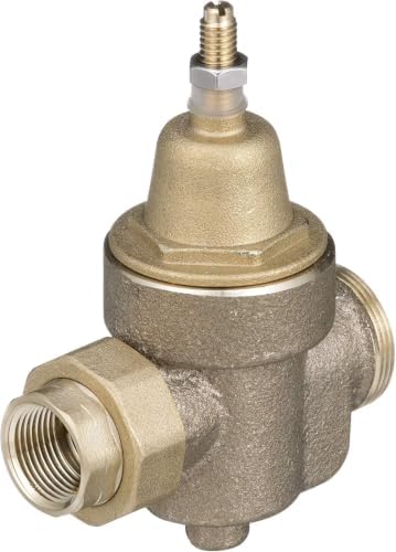 Watts Backflow Preventer 3/4 In Water Pressure Reducing Valve, Npt Thread Union X Npt Female, Max Work 400 psi, Adjust 25-75 psi by WATTS