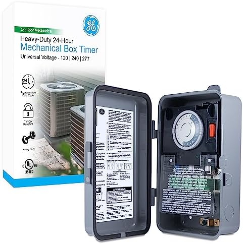 GE Mechanical Pool Timer Switch, 2HP 4A Load Capacity, Metal Box by Unknown