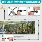 OnBrand 150FT Mister for Outside Patio with 55 Brass Nozzles and 5 T-Joints - Image 6