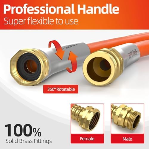 SPECILITE Garden Water Hose 50 ft x 5/8" for yard, Heavy Duty & Flexible - Image 6
