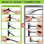 Bonviee Drip Irrigation System Kit for Garden Watering, 247FT Quick Connect - Image 6