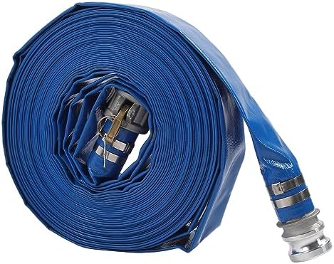 Lay Flat Hose PVC 51Mm 6Bar Durable High Pressure Pump Drain Hose for Pool Drain 30M - Image 2
