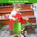 Green Metal Watering Can, 1.5L for Kids Comfort Handle - Image 3