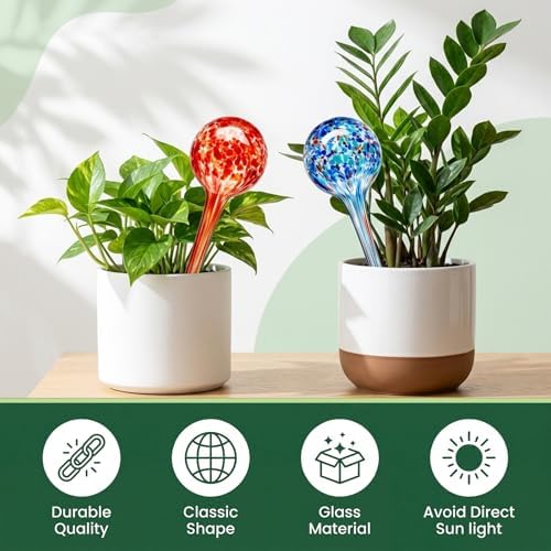 8Pcs Glass Plant Watering Globes,Self Watering Globes,Water Bulbs - Image 6