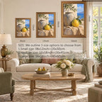 Lemon and Rustic Ceramic Jar Gold Framed Poster for Dining Room Wall Art - Image 2
