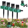 LONGLUAN 360° Coverage Precision Garden Irrigation Sprinkler, Lawn Irrigation System, Multi-Directional Automatic Water Sprinklers for Large Area Yard, Vegetable Garden, Flower Bed (4pcs) by LONGLUAN