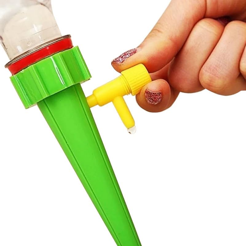 6-24pcs Auto Adjustable Drip Spike Water Bottle Irrigation System Self Dripper Automatic Device Indoor Plant(Green-18Pcs) - Image 7