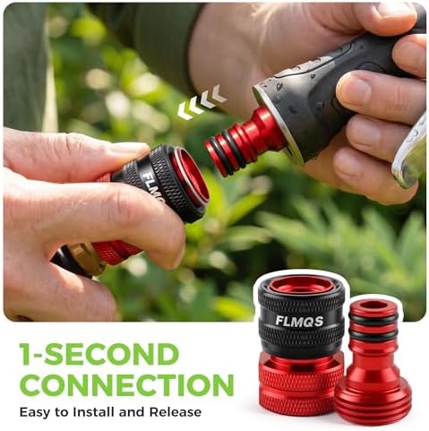 Quick Connect Hose Fittings, 3/4" GHT Garden Hose Connectors - Image 6