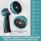 75FT Garden Hose, Stainless Steel Water Hose, Metal Hose Flexible with a 10-Mode Nozzle Sprayer, No Kink, Lightweight, Puncture Proof, Ideal for Yard, Lawn, Outdoor, 5/8'' Outside Diameter - Image 5