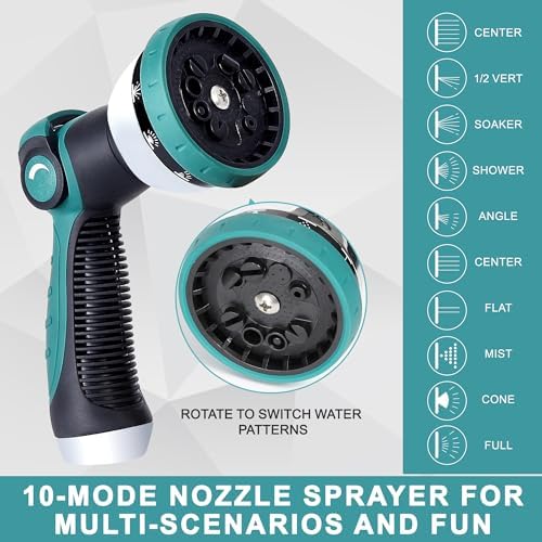 75FT Garden Hose, Stainless Steel Water Hose, Metal Hose Flexible with a 10-Mode Nozzle Sprayer, No Kink, Lightweight, Puncture Proof, Ideal for Yard, Lawn, Outdoor, 5/8'' Outside Diameter - Image 5