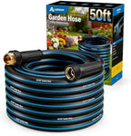 Garden Hose 50FT Non-expandable Heavy Duty, Kink-free Flexible Water Hose, Leak-proof Hybrid Pipe with Brass Fittings for Garden, Car Washing & Household Cleaning by Unknown