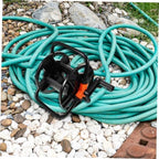 balacoo Pipe Storage Rack Outside Hose Reel Water Hose Roller Wall Mount Reel Watering Cart Floor Standing Reel Holder Reel on Wheels Winding Reel Plastic - Image 4