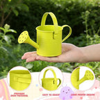 5pcs Kids Metal Watering Can Set: Mini Watering Cans for Indoor Plants - Small Metal Garden Can with Sprinkler Head for Houseplants Toddler Garden Water can Outdoor Flowers Pots Assorted - Image 2