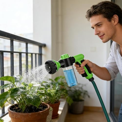 Foam Cannon Pressure Washer, Adjustable Spray Patterns, High Pressure Leakproof Washer, Spray Nozzles for Garden Hose - for Plant Irrigation - Image 7