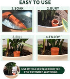 Soilagua Large Terracotta Watering Spikes with Lids, 8-Pack - Image 5
