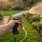 High Pressure Garden Hose Spray Nozzle 3/4 Thread Brass - Image 7