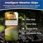 Outdoor Smart Sprinkler Controller 12 Zone, WiFi Automatic Irrigation Timer, Easy-Use App, Flexible Programs, Save Water via Rain, Wind&Freeze Skip, Quick Install, with Alexa - Image 2