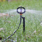 Garden Rotating Sprinkler Water Nozzles 360 Degree with Nozzle Holder Watering Plants Irrigation 5PCS - Image 2
