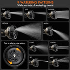 RESTMO Hose Nozzle Heavy Duty, Metal Water Hose Sprayer for Garden - Image 3