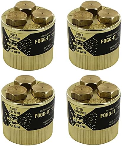 Fogg It Misting Watering Nozzle 1/4 GPM - Super SuperFine Volume (Pack of 4) by Unknown