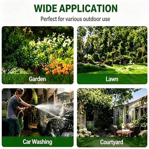 Stainless Steel Outdoor Water Column with Double Faucet, Freestanding Garden Water Column for Hose Connection, Outdoor Vertical Garden Water Column with Hose Holder for Patio, Irrigation - Image 6