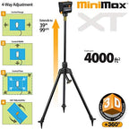 Melnor 65178AMZ MiniMax Turbo Oscillating Sprinkler on Tripod, 4000 sq. ft., 4-Way Adjustable, Quick Connect Bundle, Black, Yellow - Image 2