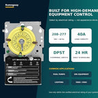 T104M 24-Hour Mechanical Timer Mechanism, Pool Timer,208-277V DPST - Image 4
