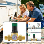 Water Pressure Regulator, Adjustable Gauge Control Valve - Image 3