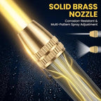 High Pressure Hose Nozzle with 4 Spray Modes, Adjustable Water Spray Gun, Metal Garden Hose Sprayer for Car Wash, Plant Watering, Patio & Outdoor Cleaning (2, Washer+3 Connectors) - Image 6