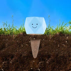 Set of 4 Automatic Clay Cones Watering Spikes Terracotta Watering Aid with Playful Faces for Mess Release Plant Care - Image 4
