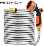 Metal Garden Hose 100 Ft, Stainless Steel Water Hose 100Ft - Image 2