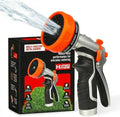 Heavy-Duty Metal Garden Hose Nozzle Sprayer- 316 Stainless Steel - High-Pressure 120 PSI - Multi-Function Spray with Ergonomic Handle - 10 Way by HYPERHOSE
