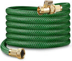 50FT Heavy Duty Garden Hose, Non-Expandable Flexible Kink-Resistant Water Hose, High-Density Fabric, Leak-Proof Metal Connector for Patio Lawn Car Wash by MEIIOFS