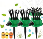360° Coverage Rotating Lawn Sprinkler for Large Areas – Adjustable Water-Saving System with Durable Spike Base, Compatible with 1/2", 3/4" and 1" Garden Hoses (3PC+1/2"、3/4"、1 "Fit) by Unknown