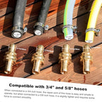 UNWAVER Garden Hose Repair Kit for 3/4" or 5/8" Brass Hose Repair Adapter - Image 4