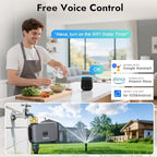 Insoma WiFi Water Timer for Garden Hose, Smart Sprinkler Timer, APP Remote Control WiFi Hose Timers, Voice Control with Alexa, Rain Delay and Manual Mode for Yard Lawn Watering - Image 3