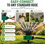 360° Multi-Directional Lawn Sprinkler for Yard & Garden, Precision Irrigation with Wide Coverage, Stable Rotating & Easy-Connect Automatic Watering System for Grass, Roof Cooling & Outdoor Fun (6pcs) - Image 6
