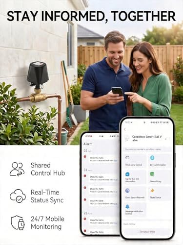 Smart Wifi Water Valve, Motorized Ball Valve, App Comtrol, Brass - Image 6