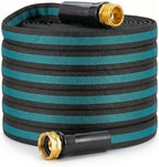 100 ft Garden Hose - Ultralight Kink-Free Flexible Non-Expanding High-Pressure Water Hose with Solid Brass Fittings for Lawn, Yard, Patio and Car Wash by JOH