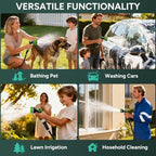 Lightweight Garden Hose, 100ft Non Expandable Water Hose with Nozzle - Image 7