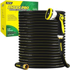 200 FT Heavy Duty Garden Hose, 5/8 in Rubber Water Hose by PHLEXPROGardenToolsStandsForFlexibilityDurabilityAvailability