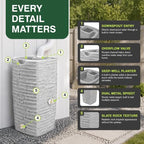 Good Ideas Impressions Riverwalk Rain Water Collection Barrel, 50 Gallon - Image 6